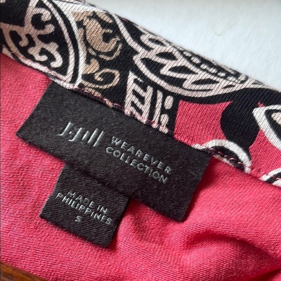J. Jill Wherever Collection Sleeveless Pink & Black Paisley Floral Top – Size S - Picture 3 of 6